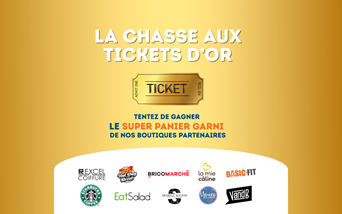 La chasse aux tickets d'or dans votre centre commercial !