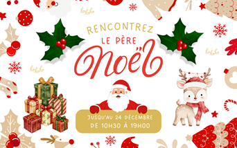 Le Père Noël s'intalle à Reflets Compans